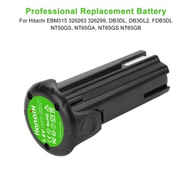 2Pack 4000mAh Battery for Hitachi 3.6V 326263, 326299, EBM315, Fit for DB 3DL,DB 3DL2,FDB 3DL,NT 50GS,NT 65GA,NT 65GB,NT 65GS 3.6v Tools