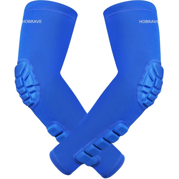 Hobrave Padded Arm Sleeves 2 Pack Crashproof Elbow Forearm Pads