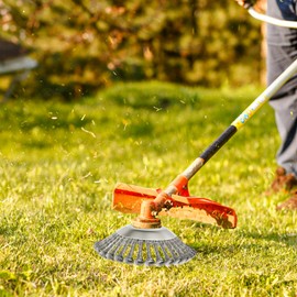 Asxevn Steel Wire Weed Brush Cutter Trimmer Head - 25.4 mm Hole Diameter, Unbreakable Trimmer Blades for Weed Cutter Eater, Effective Removal of Weeds and Moss (6 Inch)