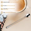 Premier Housewares Sundae and Latte Spoon Set of 4, Stainless