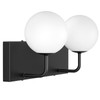 Tipace Black Vanity Light Fixtures, 2-Light Modern Bathroom Light Over