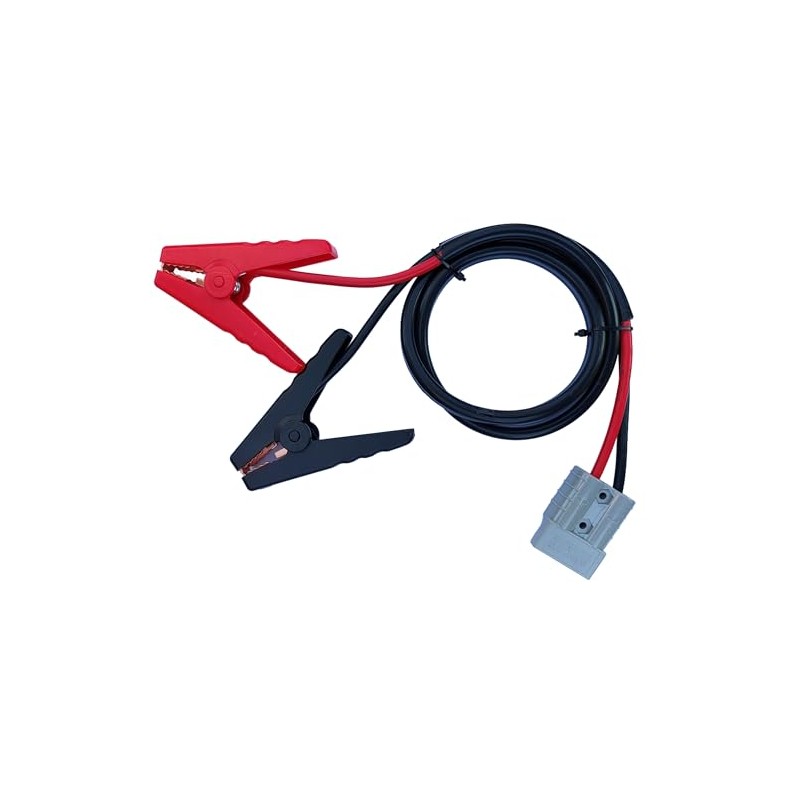 Custom Cable 50A Anderson Plug to Alligator Clips. Customized Length