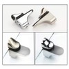 huaaiji 4Pcs Glass Shelf Bracket Adjustable Glass Shelf Bracket for