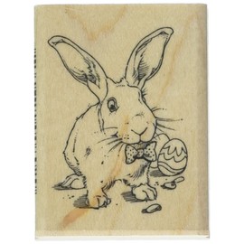 Stamps by Impression Easter Bunny Rubber Stamp, 1.5" x 2"