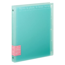 Kyokuto Papeleur Brume LN224B Binder, A4, 30 Holes, Blue