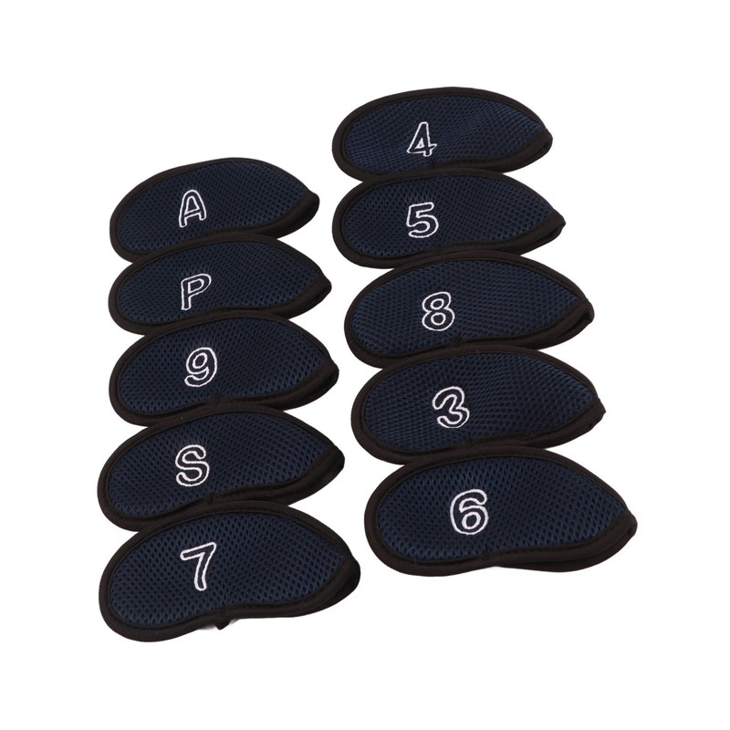 10pcs Golf Iron Covers Set with Numbers Waterproof Golf Head