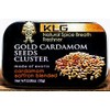 Gold Cardamom Seeds Cluster (12 Pack) 10 Gram Tin