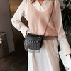 Women's Small Studs Rivet Crossbody Handbag Fashion Shell Shape Shoulder