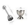 1 x Egg Topper, 2 x Egg Cups, Egg Opener,