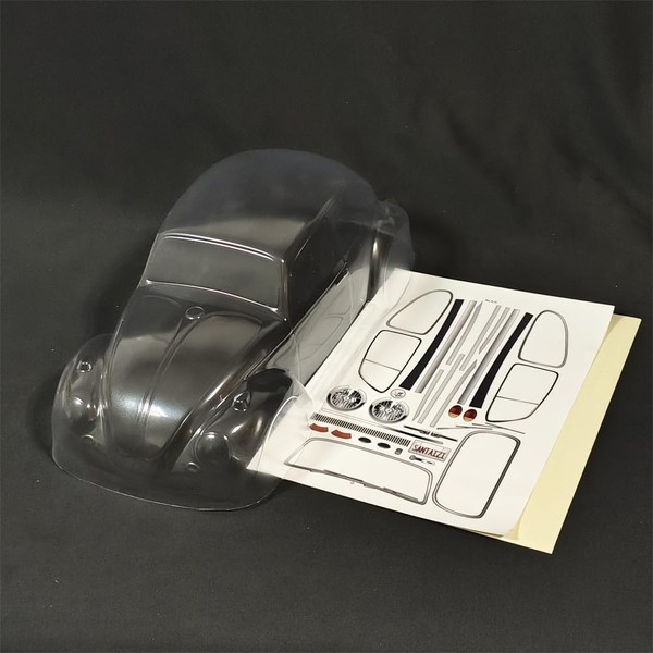 SANTAIZI 1/10 Scale Beetle Clear Body Shell Replacement for MT