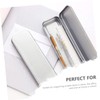 NUOLUX 3pcs Cosmetic Tin Hinges Simple For School Portable Silver