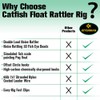 Catfish-Rig-for-Bank-Fishing-Catfishing-Tackle-Floats-with-Rattler-Santee Cooper Rig Equipment(Green-2.5 inch)