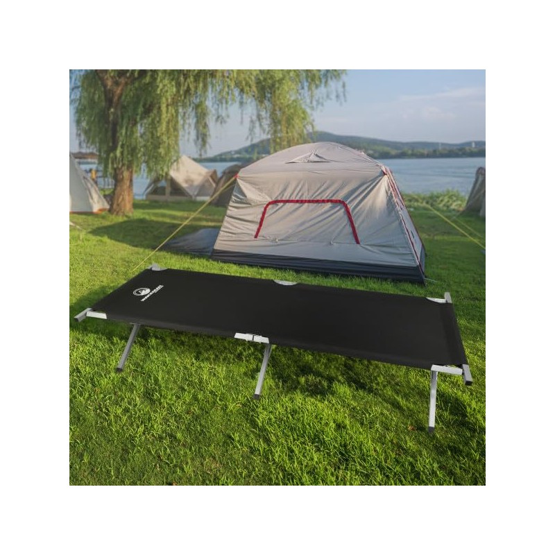 Wakeman Camping Cot - Portable Folding Bed with Carry Bag