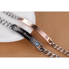 COAI His Beauty Her Beast Stainless Steel Bracelets