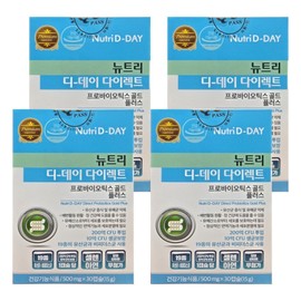 NutriDday Direct Probiotics Gold Plus 500mg x 30 Capsules (4 ea) () / 뉴트리디데이 다이렉트 프로바이오틱스 골드 플러스 500mg x 30캡슐 4개 ()