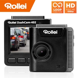 Rollei 402 Dashcam with GPS and G-Sensor, Right-Compliant Car Camera, Front 1080p Full HD, Car Camera for Monitoring and Parking Monitoring, Dash Cam Video Register with Loop Function