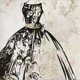 ART.COM Stretched Canvas Print Outlined Dress by Aimee Wilson, 30" x 30"