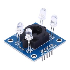 TCS230 Upgraded TCS3200 Color Detector Module, 3-5V Three Colors RGB LED Sensor Module with White LED Light, 10mm Detection Distance for DIY