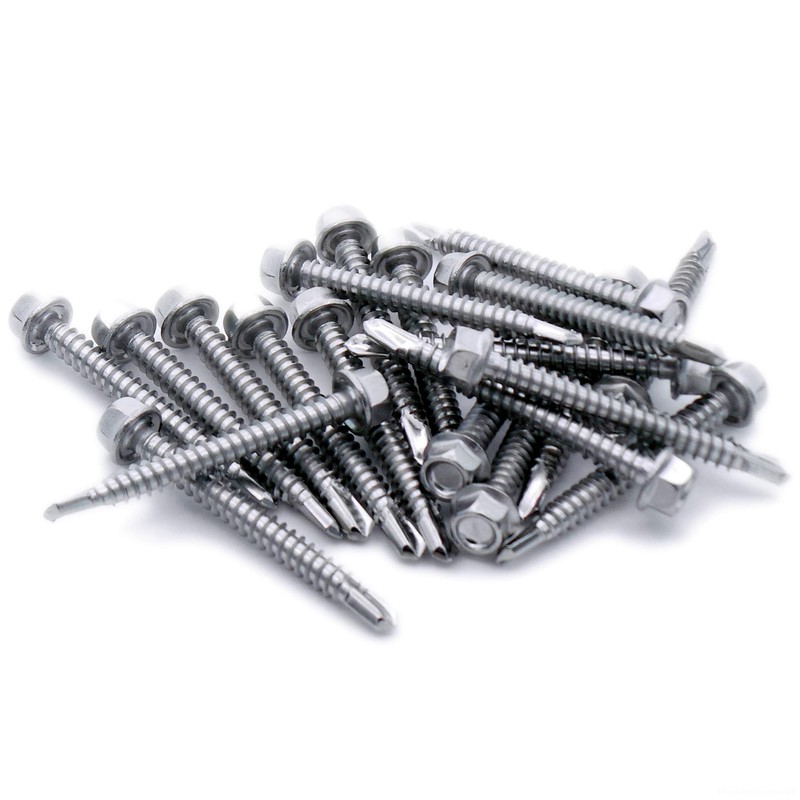 No.14 x 1.5 (6.3mm x 38mm) Hex Self-Drilling Screw (Flanged)