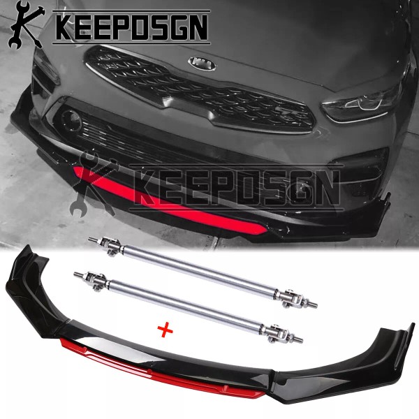 KEEPDSGN For KIA Forte GT-Line GTS GT Red Front Bumper