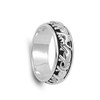 Elephant Spinner Eternity Wedding Ring New .925 Sterling Silver Band