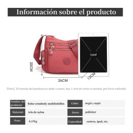 Bolsa Impermeable Dama Bolsa Cruzada Mujer Casual Bolsas