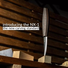 Hutsuls NX-1 Whittling Knife with Leather Sheath Wood Carving Knife Sloyd Knife