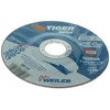 Weiler 58110 4-1/2 Inch Cutting Wheel, Tiger Inox Stainless Steel