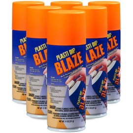 Performix 11218-6PK Plasti Dip Blaze Orange Multi-Purpose Rubber Coating Aerosol - 11 oz., (Pack of 6)