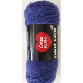 Red Heart Super Saver Yarn, Denim, Pack of 1