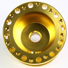 Aluminum Steering Wheel 6-Hole Hub Adaptor Kit (Gold) Replacement for Civic/CRX/Integra
