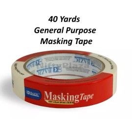 Bazic Masking Packing Tape - 0.94" x 40 yard 24 mm x 36.58 M General Purpose Bundling