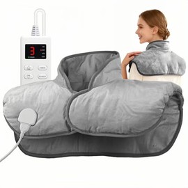 Heating Pad for Back Pain Relief, Weighted Heating Pad for Period Cramps