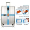 Travistar 4 Pack Luggage Straps for Suitcases, Adjustable Lockable Suitcase