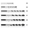 GMTOOLS 10pcs Masonry Drill Bits Set, 1/8 to 1/2" Concrete