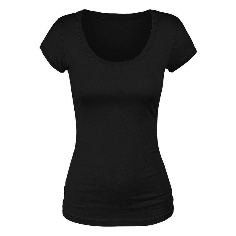Emmalise Women's Short Sleeve Tshirt Scoop Neck Tee Value Set