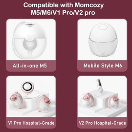 6 Pieces Duck Bill Valves for Momcozy M5/M6/V1 Pro/V2 Pro Portable Breast Pump Replacement Parts Breastfeeding Accessories Spare Parts Breast Pump Accessories for Momcozy Breast Pump