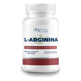Arginina 500mg 100 Cápsulas Por Frasco