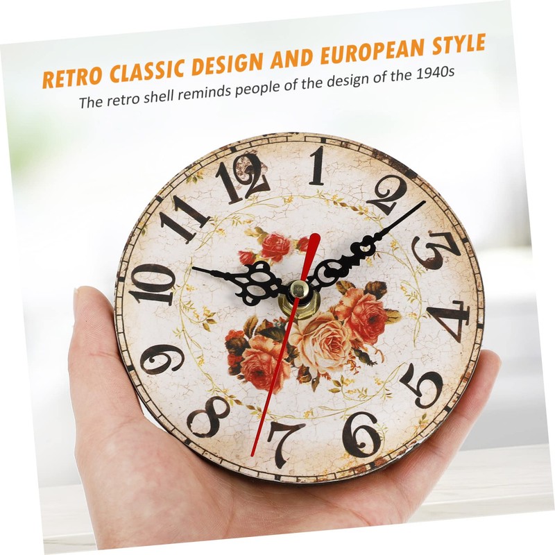 Levemolo Boho Wall Clock Silent Desk Clock Artwork Accessory Perfect