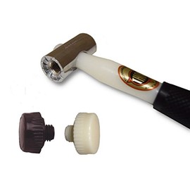 Thor 712 Nylon Faced Window Glazing Hammer/Mallet with Hard White & Tough Brown Head