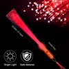 48 PCS Red Glow Fiber Wands Sticks LED Light Wands