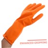 BIUDECO 3 Pairs Rubber Dishwashing Gloves Reusable Household Cleaning Gloves
