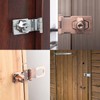 Kyuionty 4 Pcs Keyed Hasp Locks 2.5 Inch Twist Knob