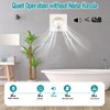 MEKOTRIN 4 Inch Exhaust Fan, 15W Bathroom Window Exhaust Fan,