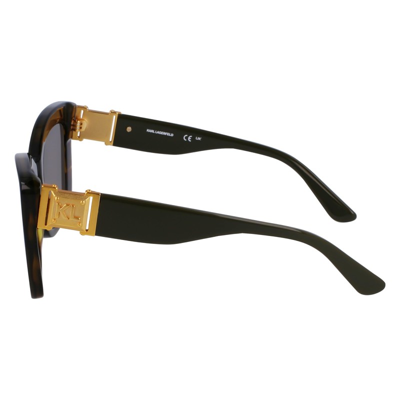 KARL LAGERFELD Girls' Sunglasses, braun gestreift