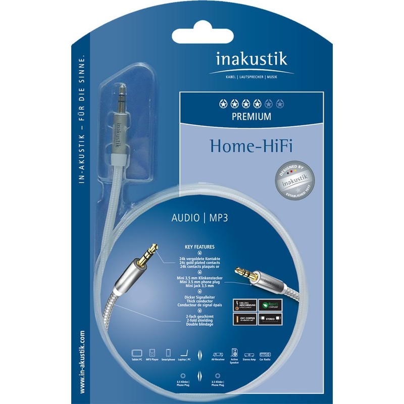 In-akustik Premium II 3.5 mm Jack Plug to 3.5 mm