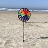 In the Breeze 13-Inch Double Wheel Rainbow Spinner, Outdoor Ground