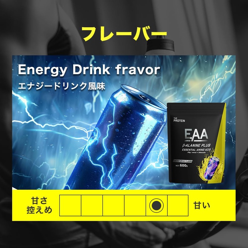 ザプロ THE PROTEIN EAA β-ALANINE PLUS (エナジードリンク風味) 600g ベータアラニン 必須アミノ酸