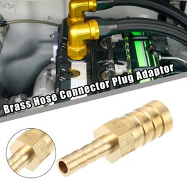 QUARKZMAN 4 pieces 12 mm - 6 mm straight shaped barb brass hose connector