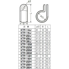 Mirai Industry KTF-28M PF Tube Saddle, Compatible PF Tube 28, Milky White (Price for 50 Pieces)